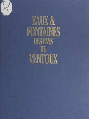 cover image of Eaux et fontaines des pays du Ventoux